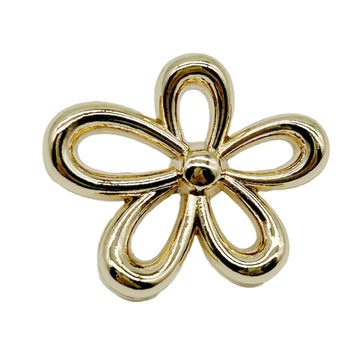 Gold fünfblättriger Metall-Blumenknopf mit Stiel, hohlem Mittelteil