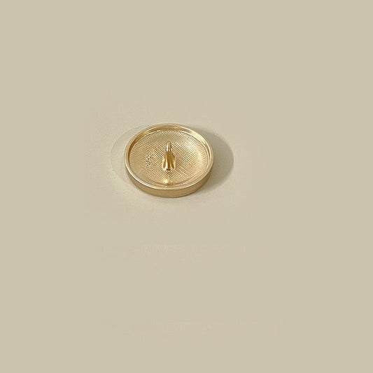 15-25mm Gold and Gunmetal Concave Round Metal Buttons with Shanks 50pcs