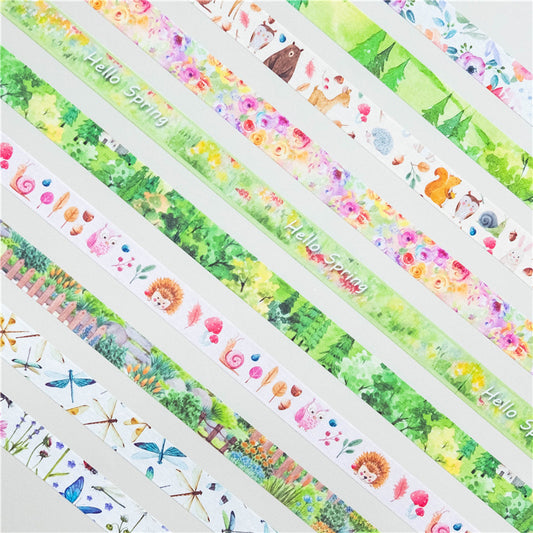 Hello Spring Washi Tape Set 10 Rolls 15mm x 5m