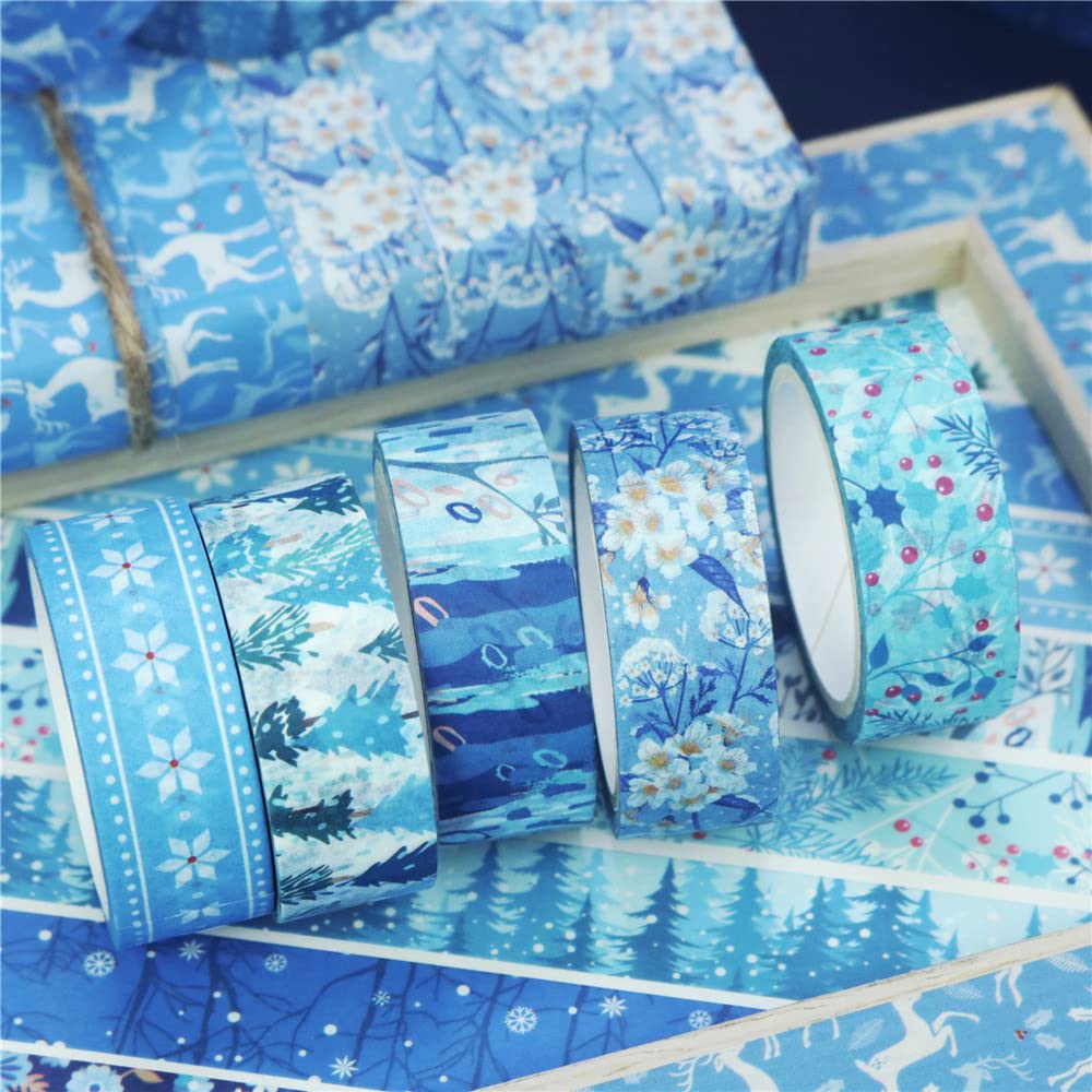 Winter Washi Tape Set 10 Rolls 15mm x 5m