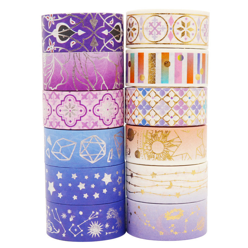 Starry Night Washi Tape Set 12 Rolls