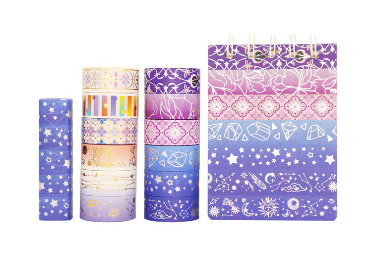 Starry Night Washi Tape Set 12 Rolls