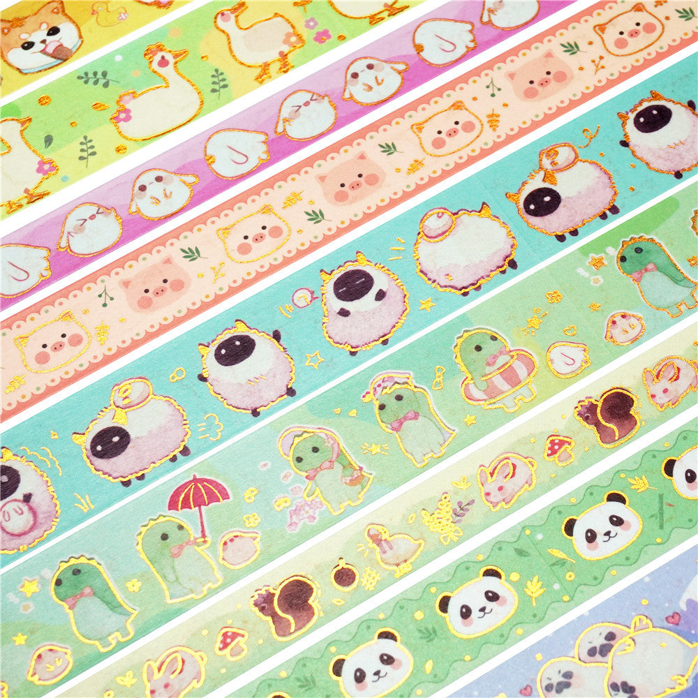 Cute Animal Washi Masking Tape Set 13 Rolls