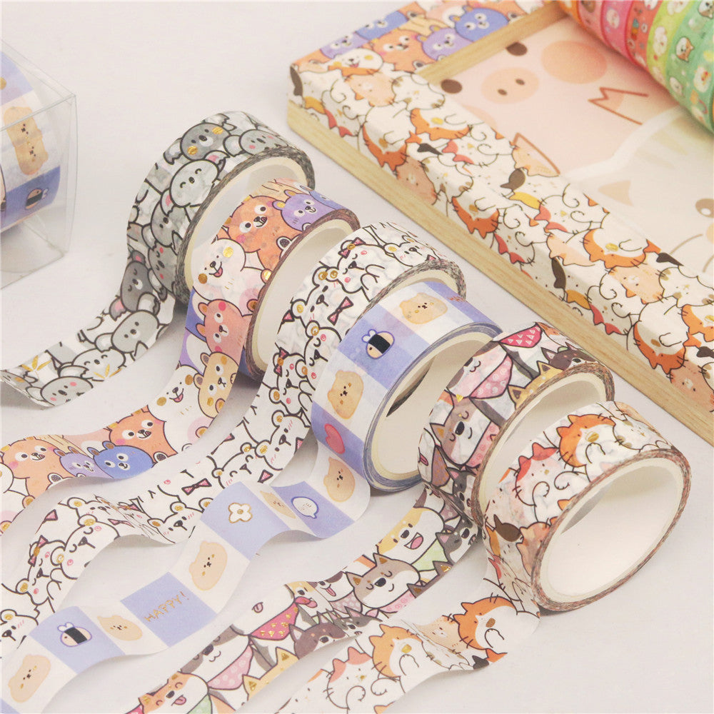 Cute Animals Washi Tape Set 18 Rolls