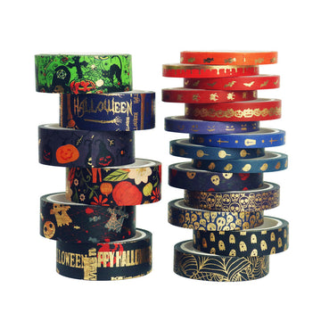 Halloween Thrilling Skull Washi Masking Tape Set 20 Rolls