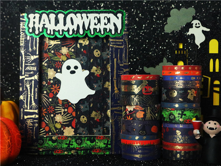 Halloween Thrilling Skull Washi Masking Tape Set 20 Rolls - TTpen