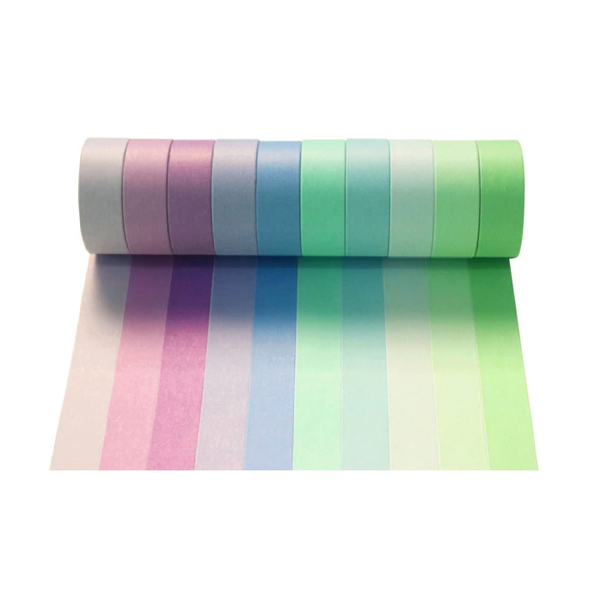 Rainbow 20 Colors Masking Washi Tape Set - 15mm x 5m