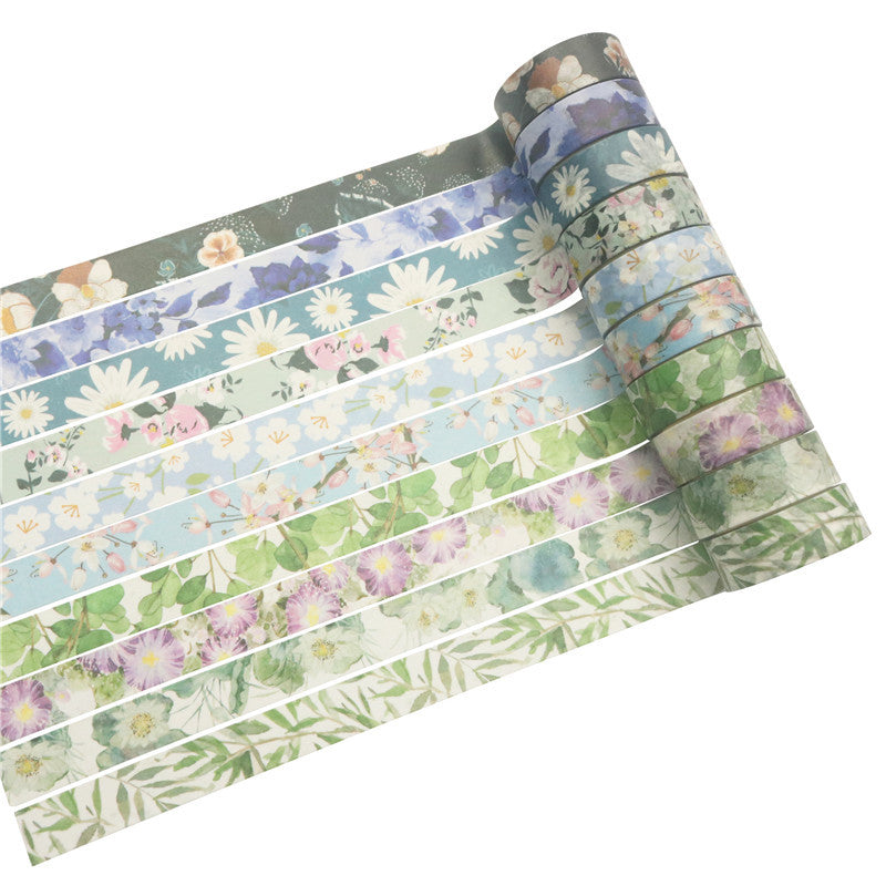 20 Rolls Spring Flowers Washi Tape Set 15mm x 4m