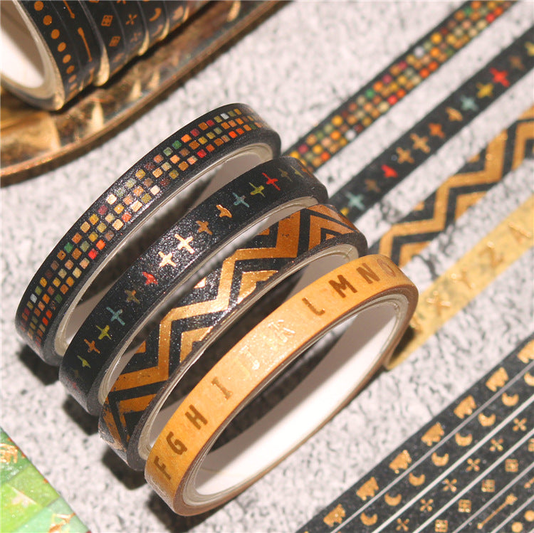 Slim Tribal Style Washi Masking Tape Set 26 Rolls