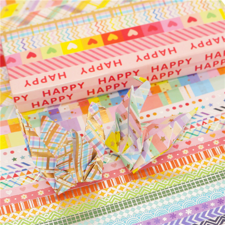 Rainbow Foil Washi Masking Tape Set 27 Rolls