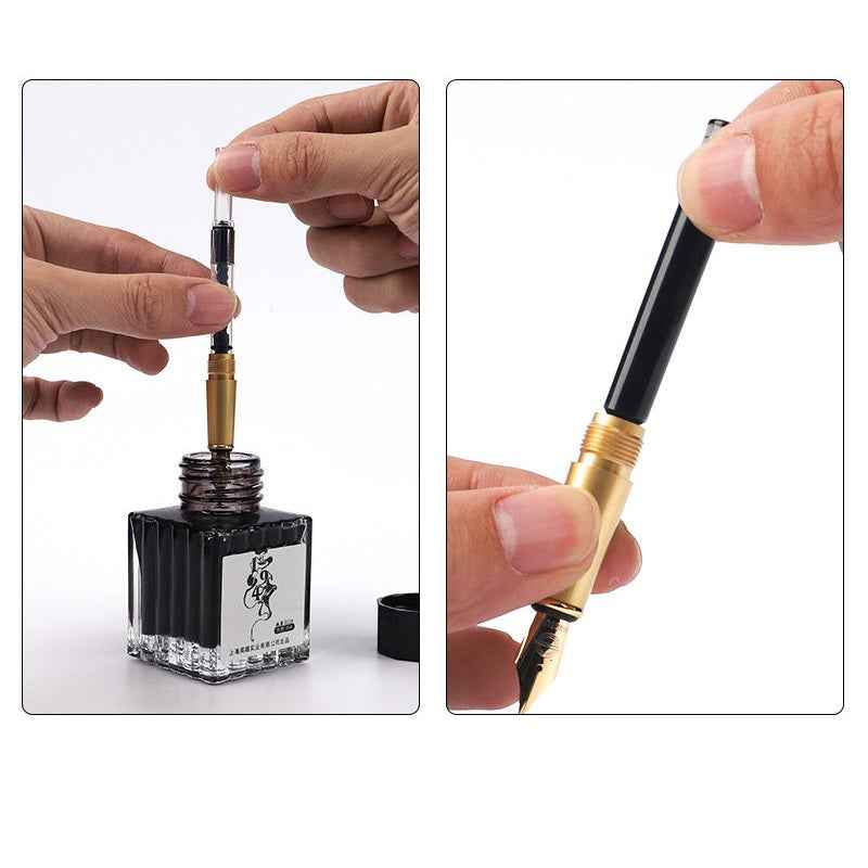 Wing Sung 3409 Fountain Pen Gold Plated Nib with Converter