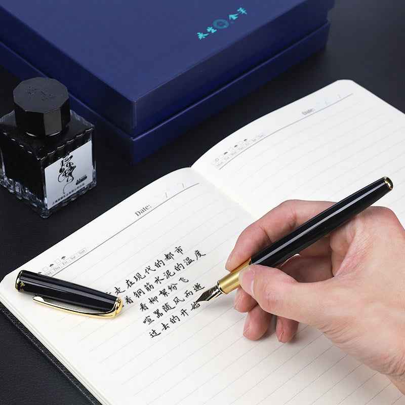 Wing Sung 3409 Fountain Pen Gold Plated Nib with Converter