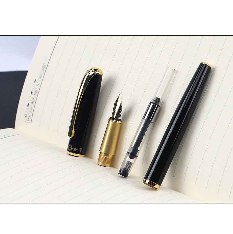 Wing Sung 3409 Fountain Pen Gold Plated Nib with Converter