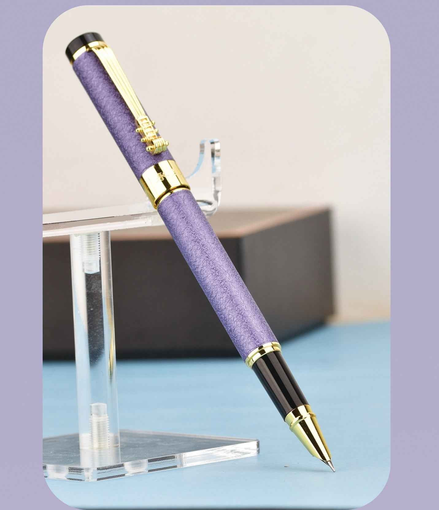 Wing Sung 9180 Velvet Finish Fountain Pen Purple