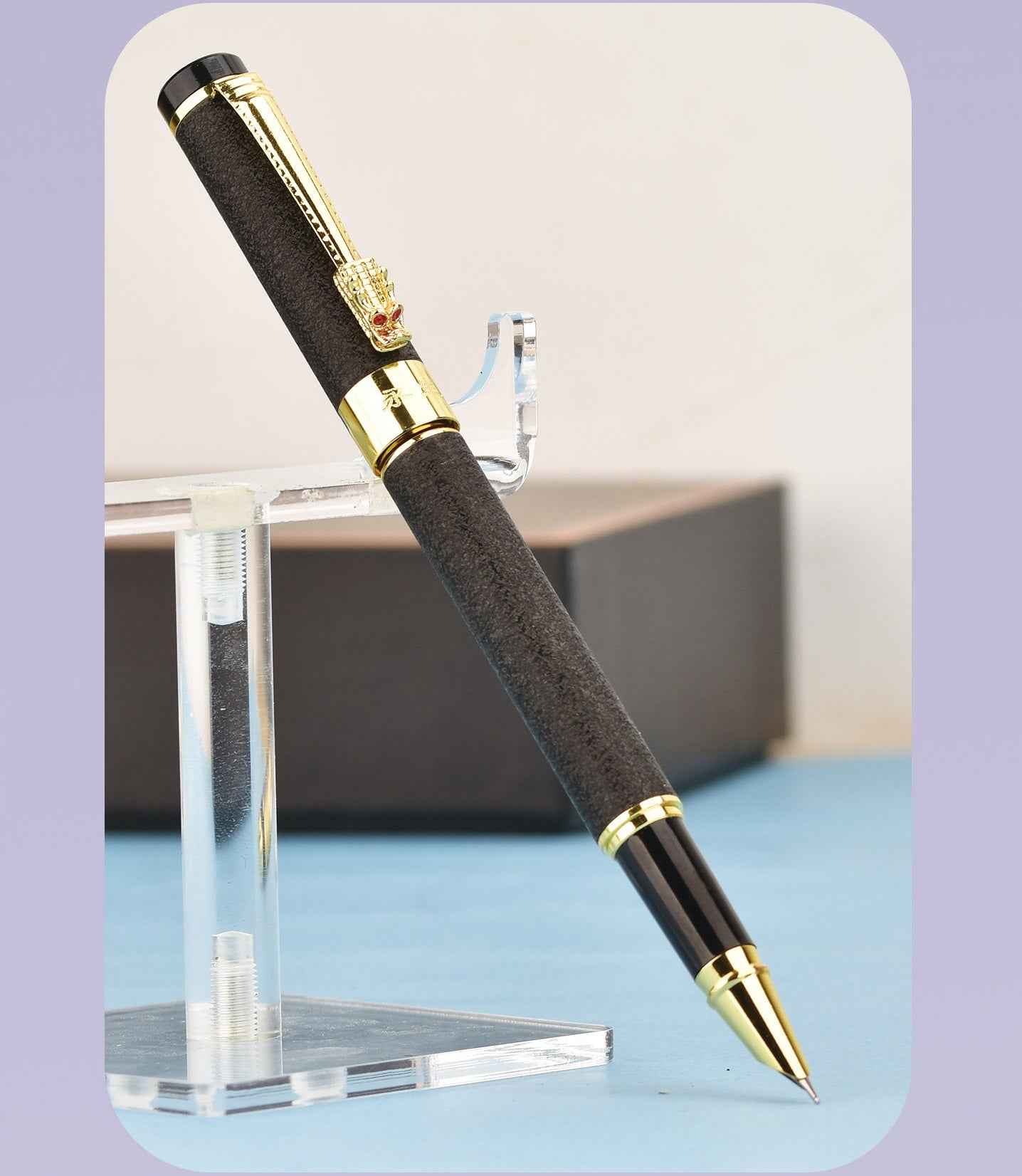 Wing Sung 9180 Velvet Finish Fountain Pen Black