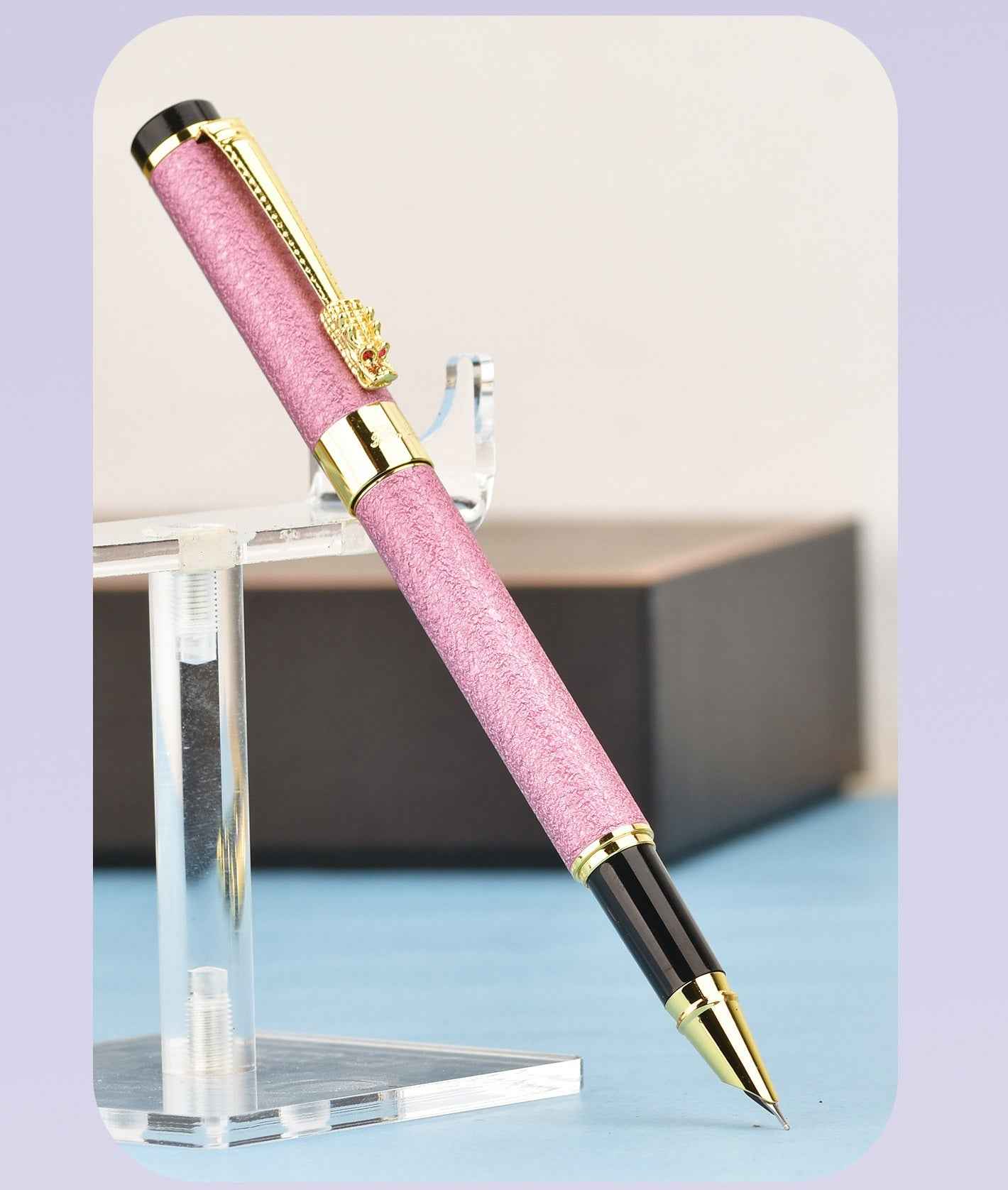 Wing Sung 9180 Velvet Finish Fountain Pen Pink