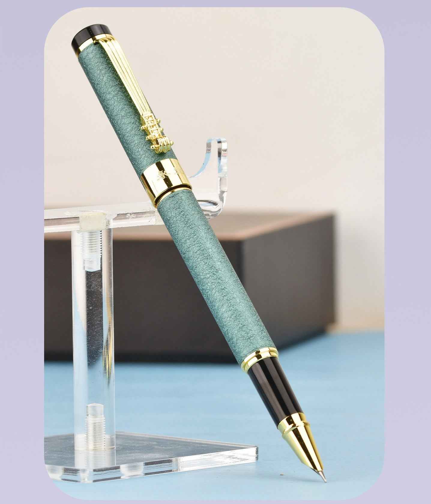 Wing Sung 9180 Velvet Finish Fountain Pen Green