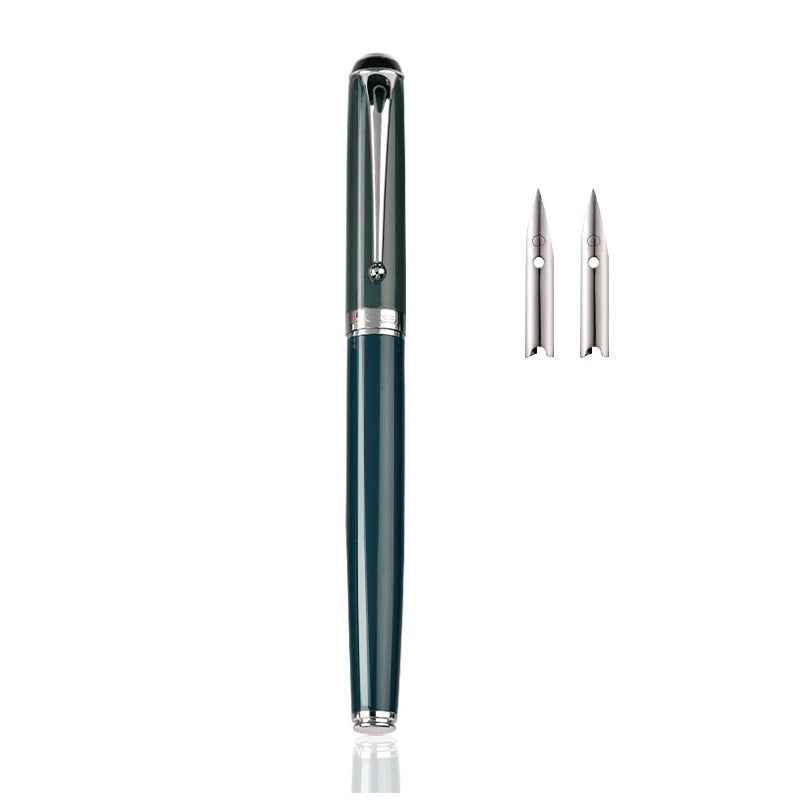 Wing Sung 9327 Fountain Pen Morandi Color – Silver Iridium Nib Fog Blue