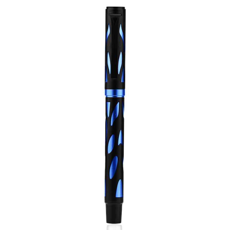 Wing Sung 9578 Fountain Pen – Metal Hollow Body Blue Black