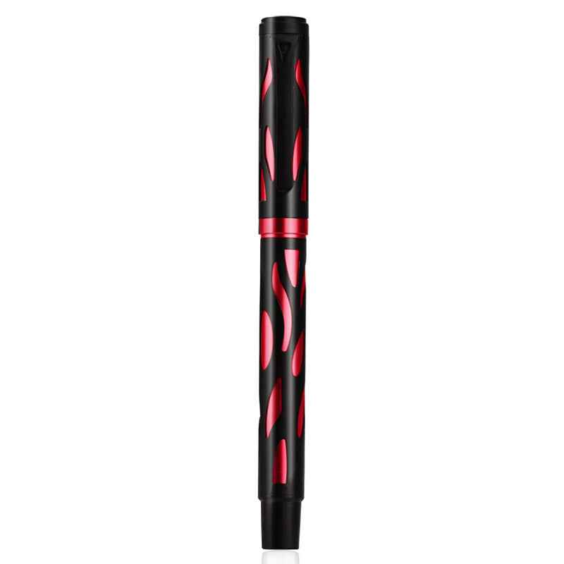 Wing Sung 9578 Fountain Pen – Metal Hollow Body Red Black