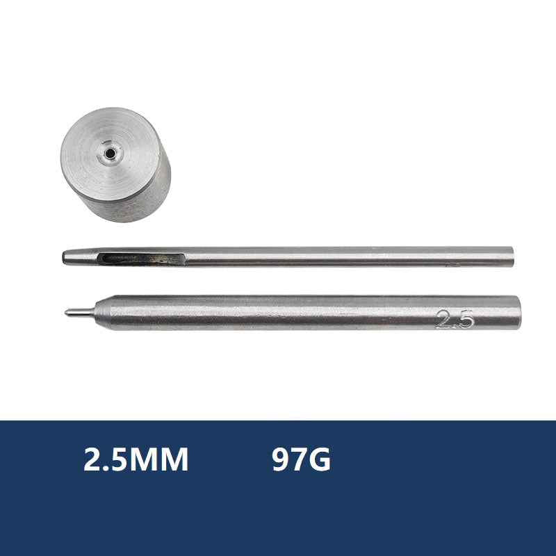 2.5mm hollow punch die tool for eyelets, 97G metal setter