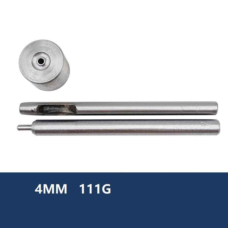 4mm hollow punch die tool for eyelets, 111G metal setter with circular disc head