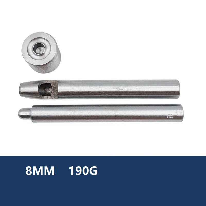 Grommet hollow punch die tool, 8mm size, 190G die