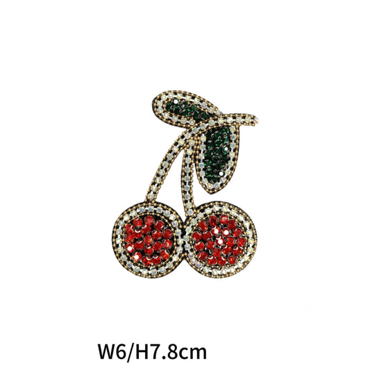 Skull Cherry Pattern Applique Handmade Clothing Embellishment 6 Pack