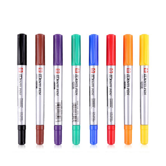 Sakura Identi-Pen Dual Tip Permanent Marker, 8 Color Pack