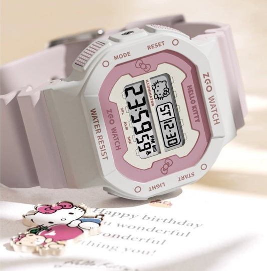ZGO x Sanrio Hello Kitty Girls Pink Digital Watch