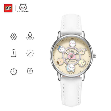 ZGO x Chiikawa Girls Watch Merry-Go-Round Dial Luminous Hands