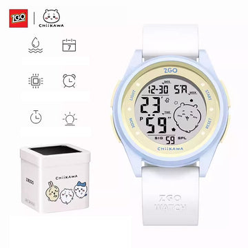 ZGO x Chiikawa Kids Digital Watch Silicone Strap Night Light Display