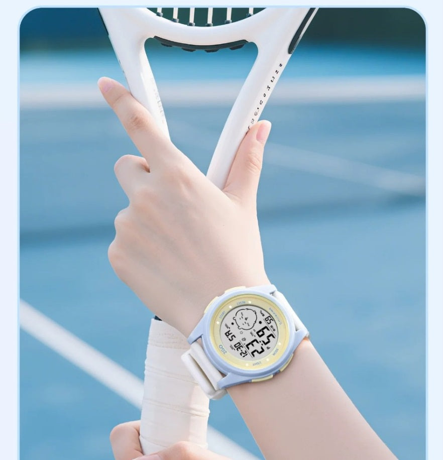 ZGO x Chiikawa Kids Digital Watch Silicone Strap Night Light Display
