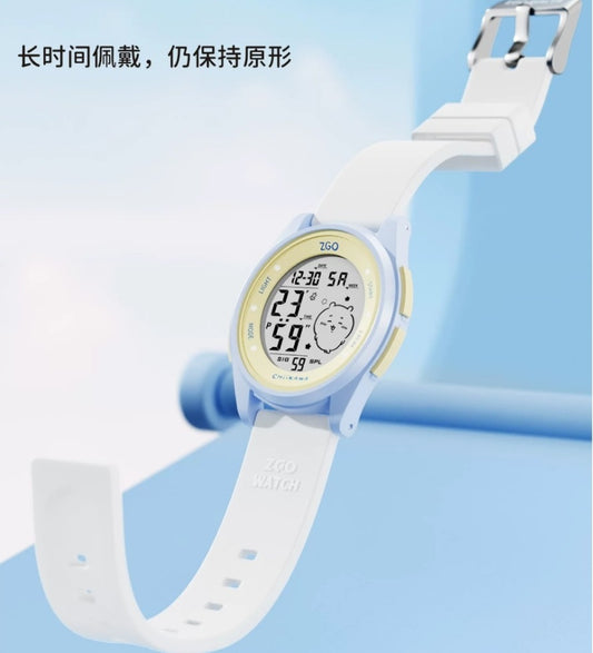 ZGO x Chiikawa Kids Digital Watch Silicone Strap Night Light Display