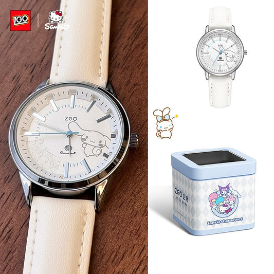 ZGO x Sanrio Cinnamoroll & Hello Kitty Women's Analog Watch Cinnamoroll