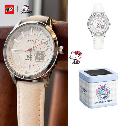 ZGO x Sanrio Cinnamoroll & Hello Kitty Women's Analog Watch Hello Kitty