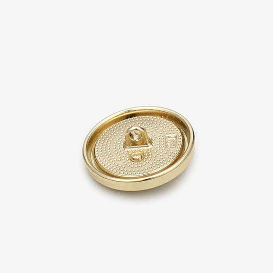Golden Round Sun Pearl &amp; Rhinestone Metal Shank Button 20PCS