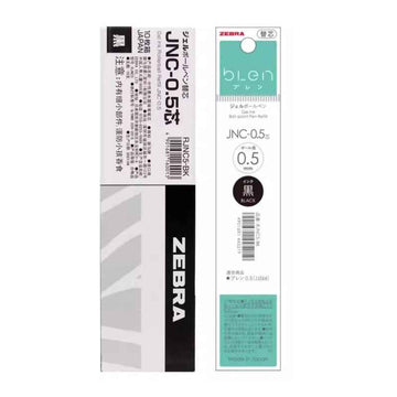 Zebra Blen JNC-0.5 Gel Pen Refill – 0.5mm - Black/Red/Blue - 10 Pack
