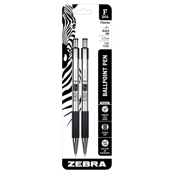 Zebra Smooth Stick Kugelschreiber – 100 Stück, 0,7 Mm Spitze, 0,45 Mm Linie, Schwarze Tinte, Weicher Schaft – Für Zuhause, Schule, Büro – In 2 Boxen à 50 Stück