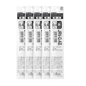 Zebra JRV-0,4 Sarasa R Gél Tollbetét 0,4 mm Fekete/Piros/Kék 5 Darabos Csomag