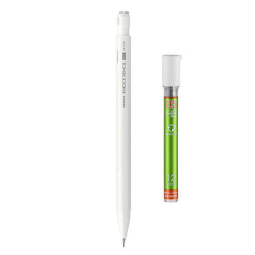 Zebra KNOCK Shake Druckbleistift 0,5 mm | Klassische Farben | Niedriger Schwerpunkt | Inklusive 12 Minen-Ersatzfüllungen