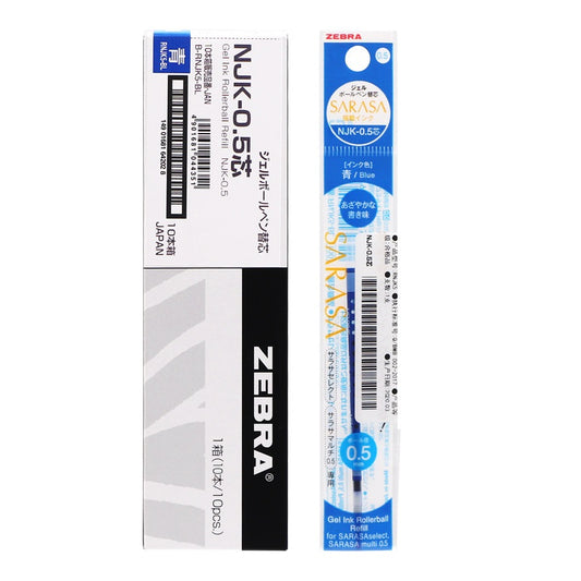 Ricarica per penna multipla a gel Zebra NJK-0,5 Sarasa 0,5 mm confezione da 10