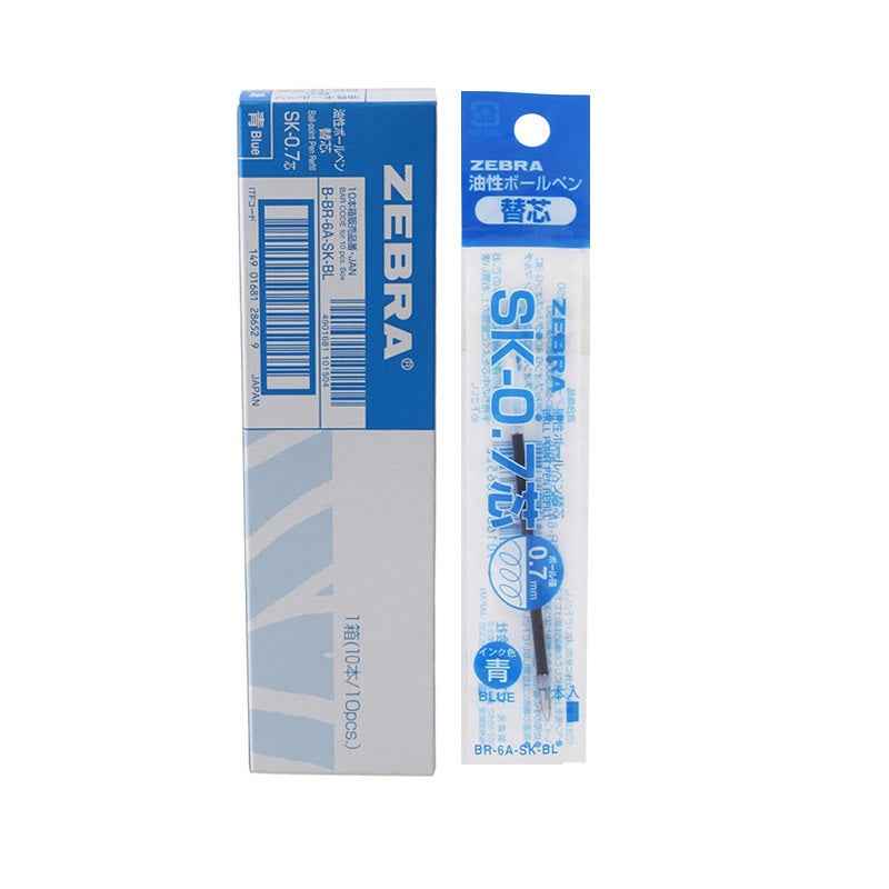 Zebra SK-0.7 Ballpoint Pen Refill 0.7mm Black/Blue/Red/Green 10 Pack