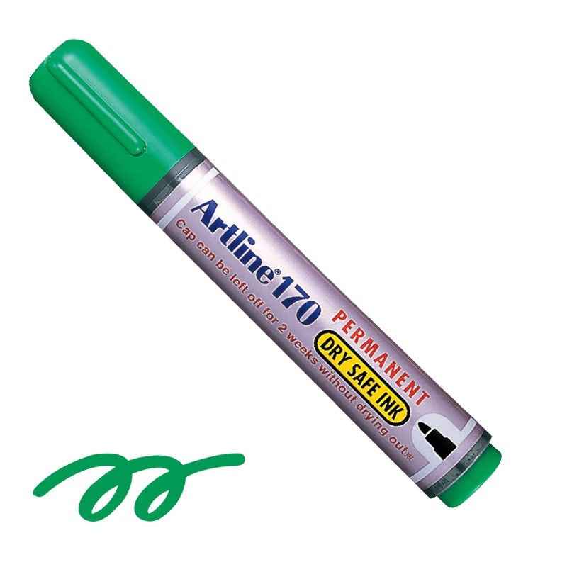 Artline 170 Dry-Safe Permanent Markers | 2.0mm Bullet Tip 3 Pack