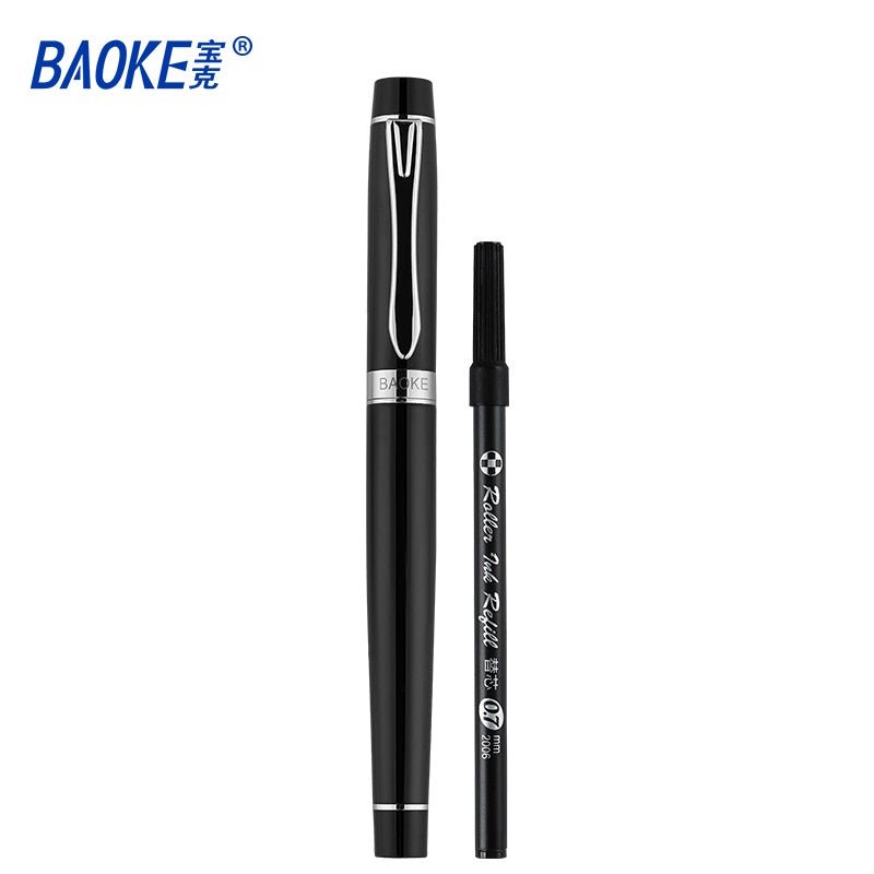 Baoke 0.7mm Black Ink Rollerball Pen PM130