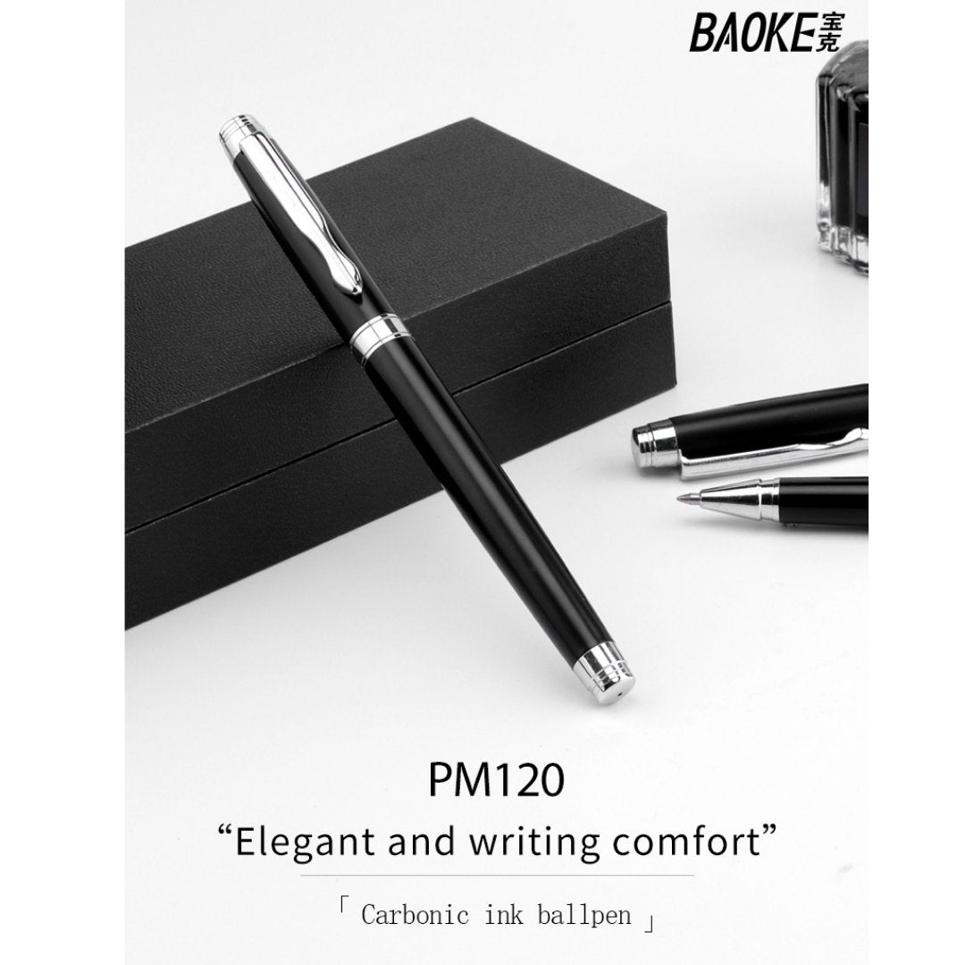 Baoke PM120 0.7mm Carbonic Black Ink Rollerball Pen