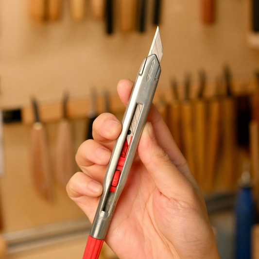 Wood Carving Detail Craft Knife | Zinc Alloy Handle | 20 Blades Included