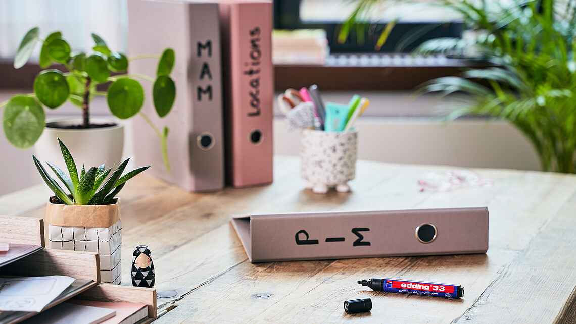 edding 33 brilliant paper marker black red blue color 3 Pack