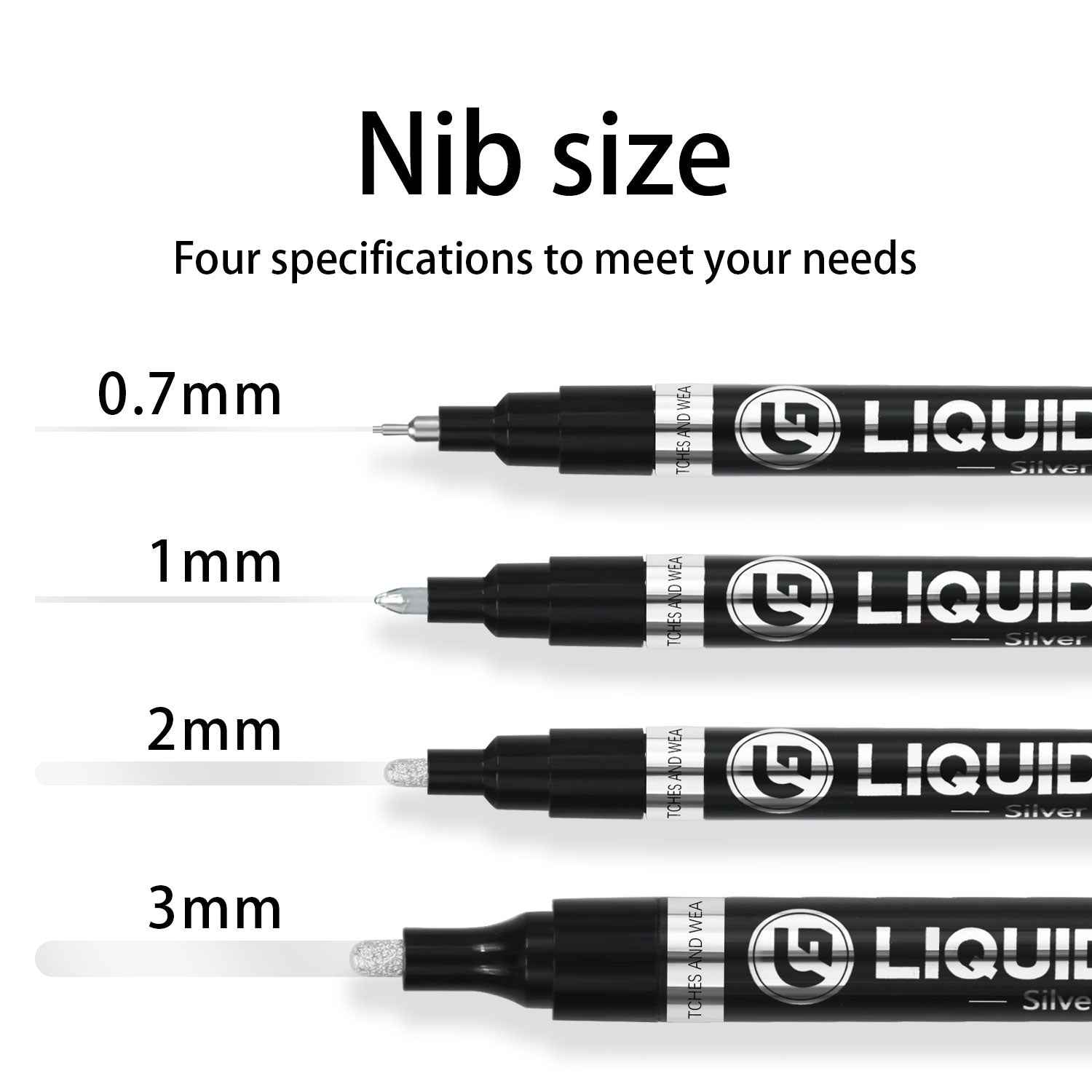 Guangna Liquid Chrome Mirror Marker - Silver - 2 Pack