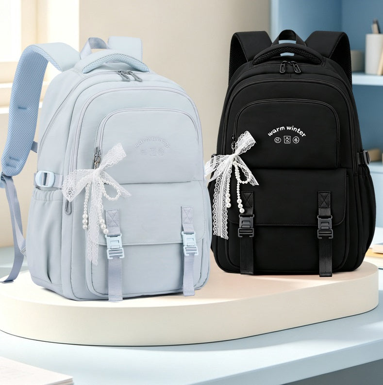 Large Capacity School Backpack for Teen Girls – Lightweight Oxford Fabric Daypack